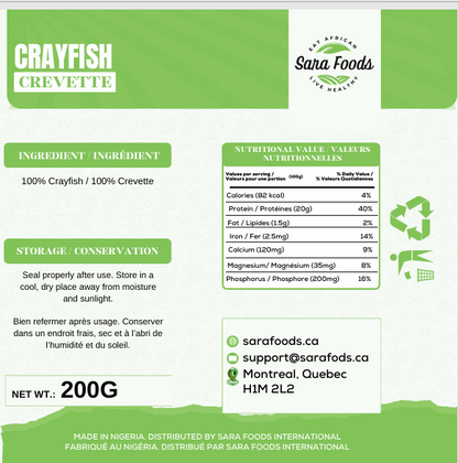 Écrevisses 200g - Fraîches et prêtes à cuisiner pour de délicieux repas