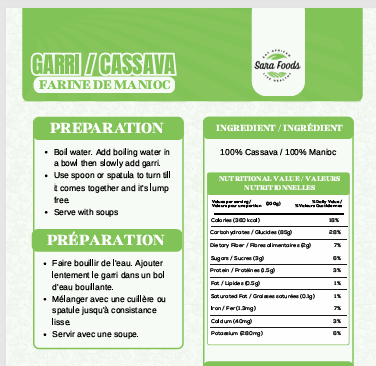 Garri qualité supérieure – Goût et qualité authentiques