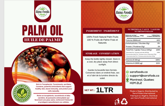 Huile de palme rouge